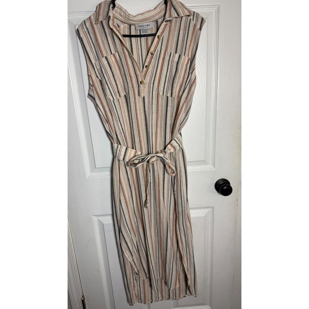 Eighty Eight Striped Fall Dress Size Large